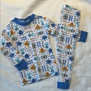 “Bundle 10 for $13” 2T Toddler Space-Themed Thermal Warm Winter Pajama Set